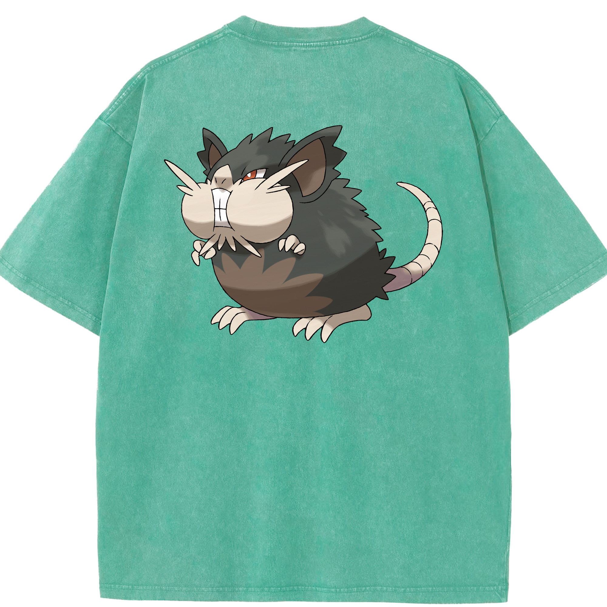 （画像用） ポケットモンスター Pokémon 綿100% ヴィンテージ風 半袖Tシャツ（背面プリント）